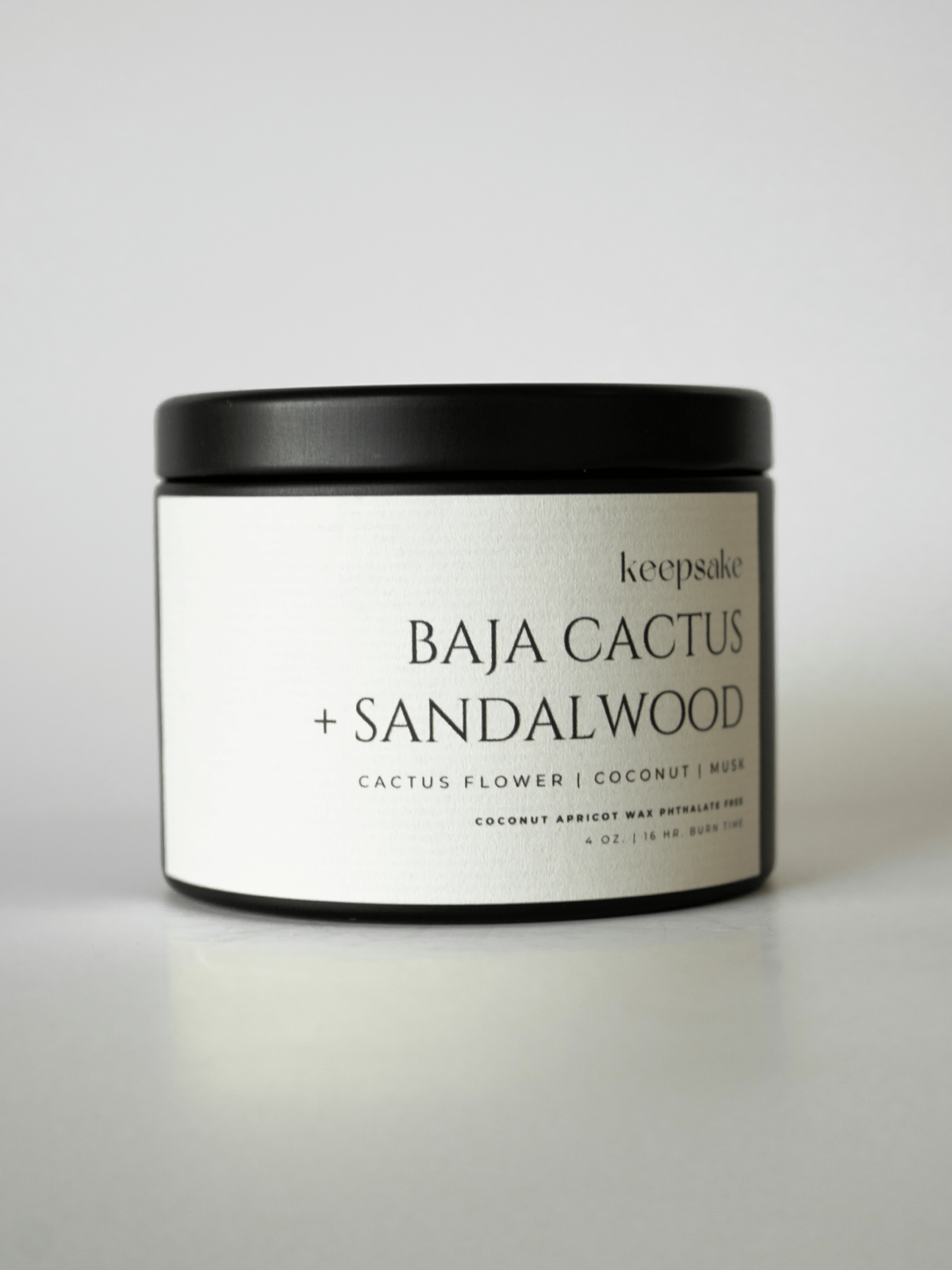 4 oz. Travel Candle - Baja Cactus + Sandalwood