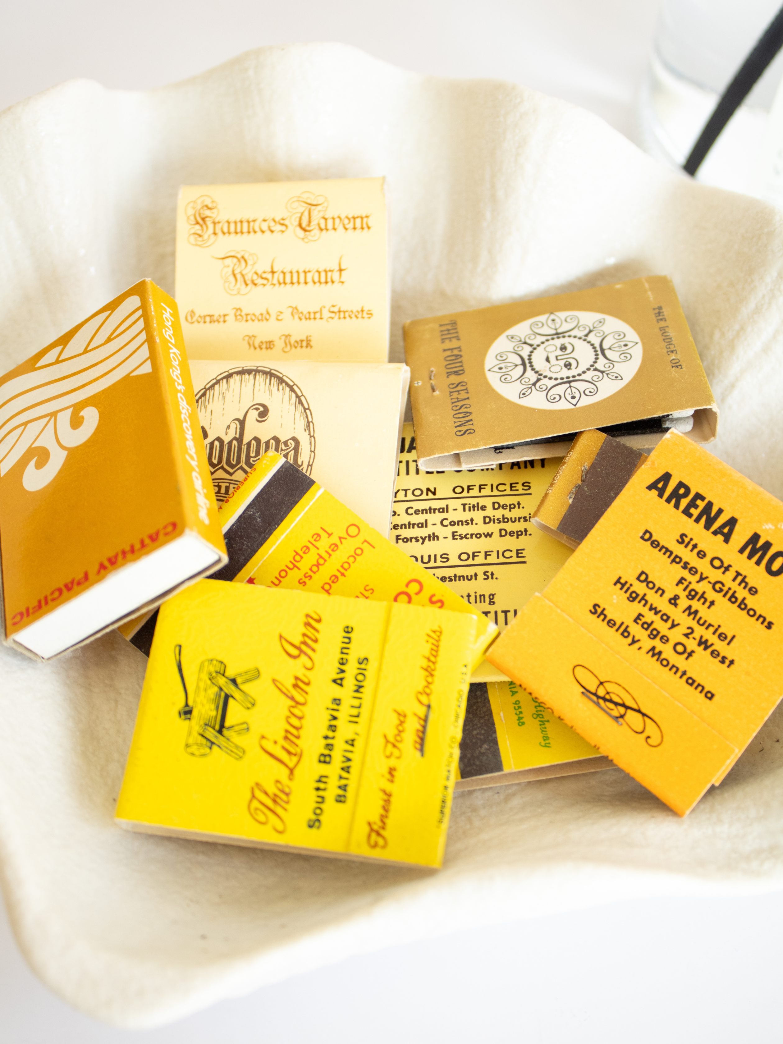 Vintage Matchbooks: Red