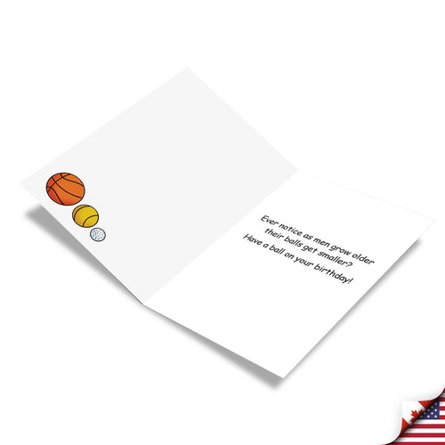Birthday Card - Age Of Balls