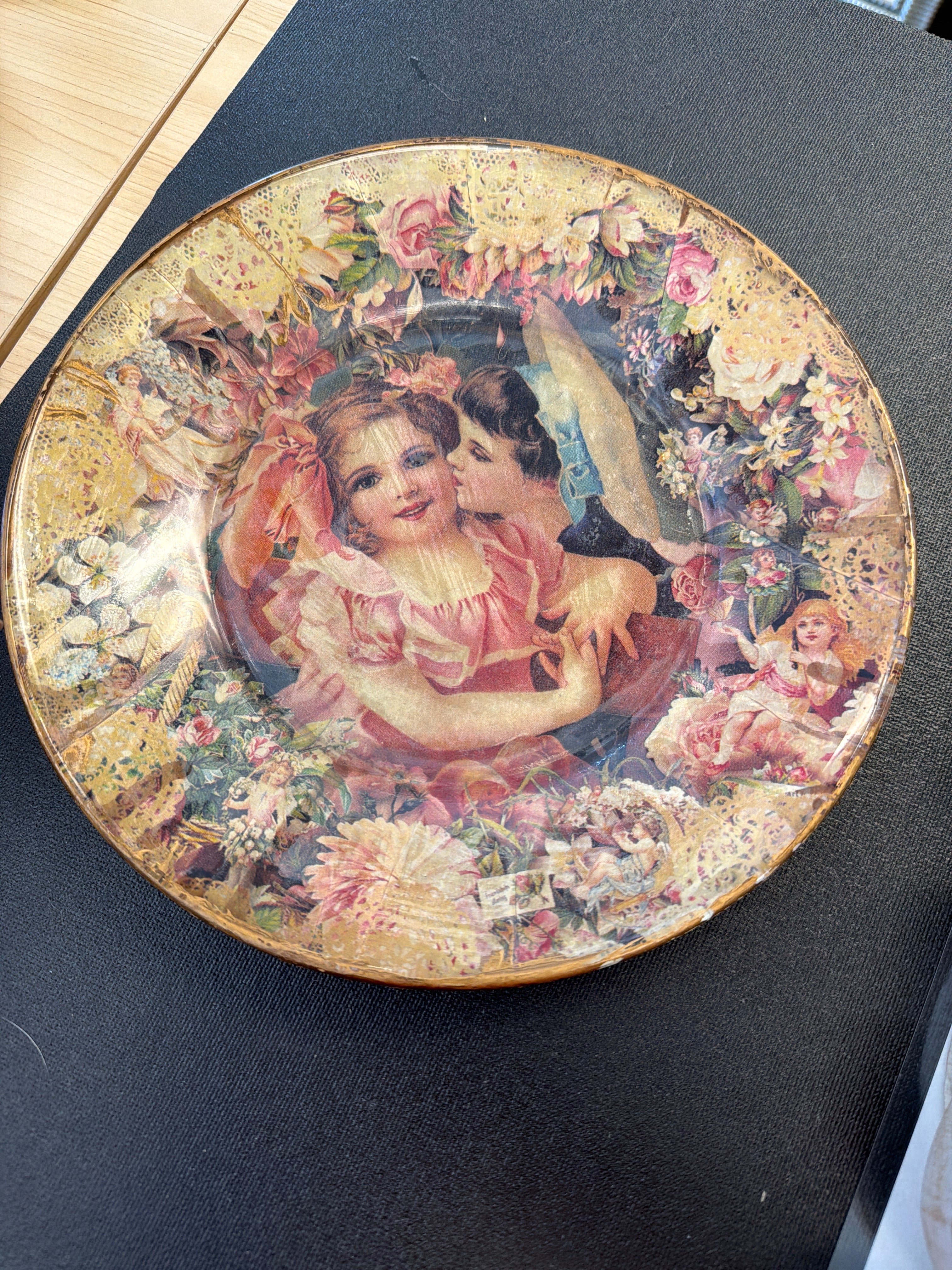 John Grossman "Dearest Kiss" porcelain plate