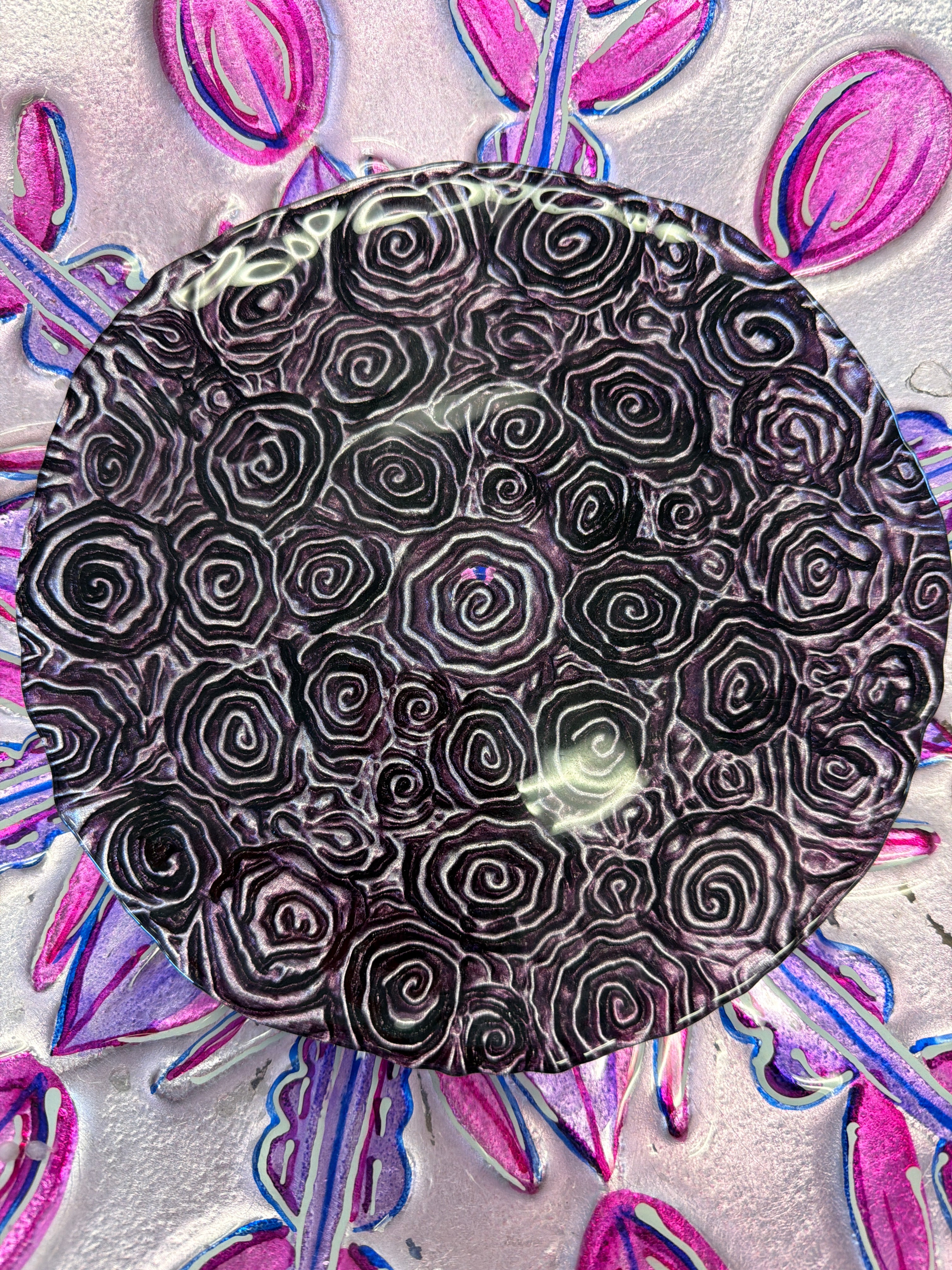 IVV Italian Handmade Roseto plate