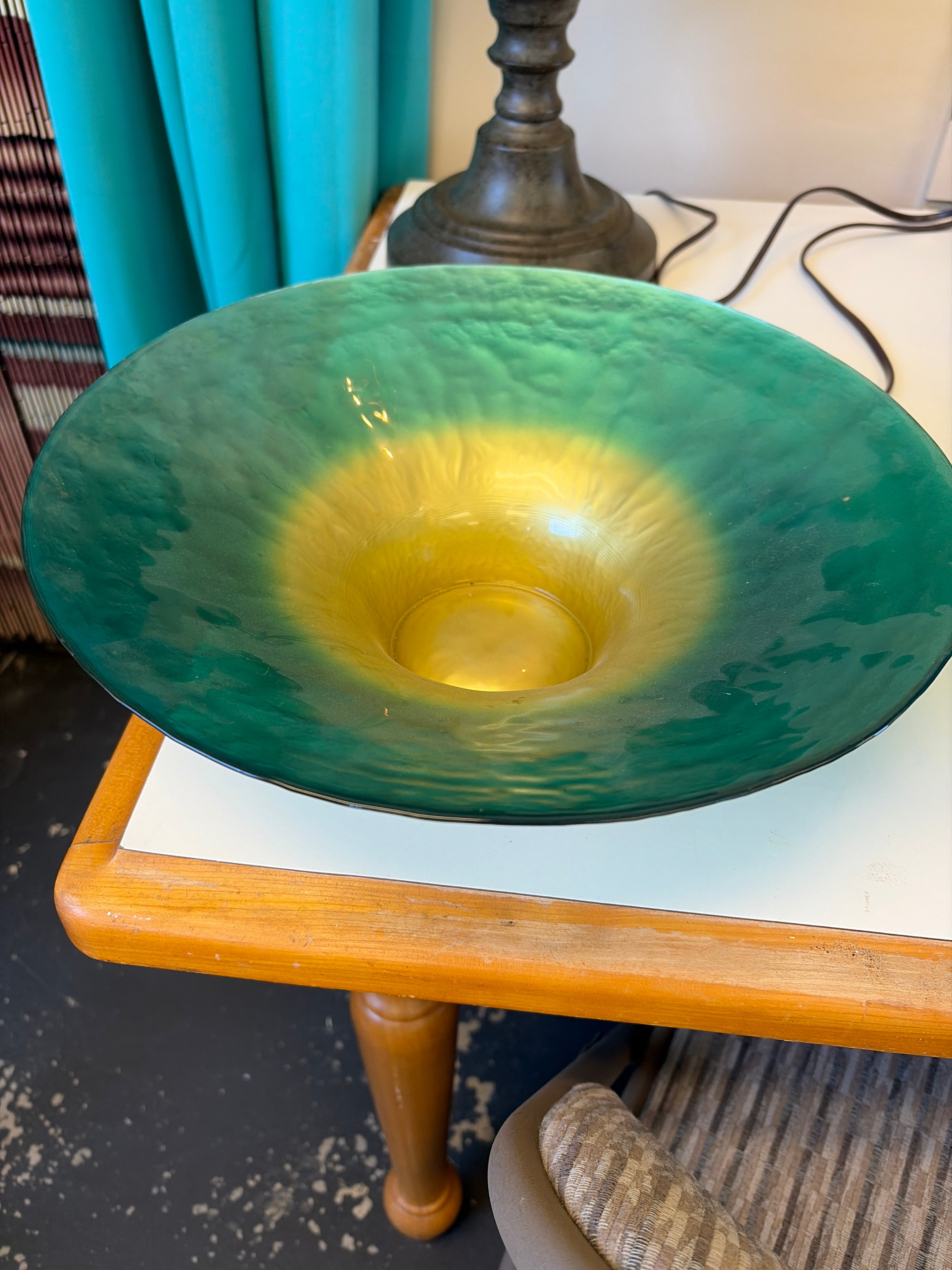 Teal and Gold Bowl
