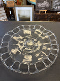 Clear Glass Cake Plate