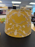 Yellow and White lampshade