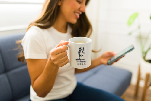 "I Have to Say Weird Stuff" Frog Ceramic Coffee Mug: 11oz