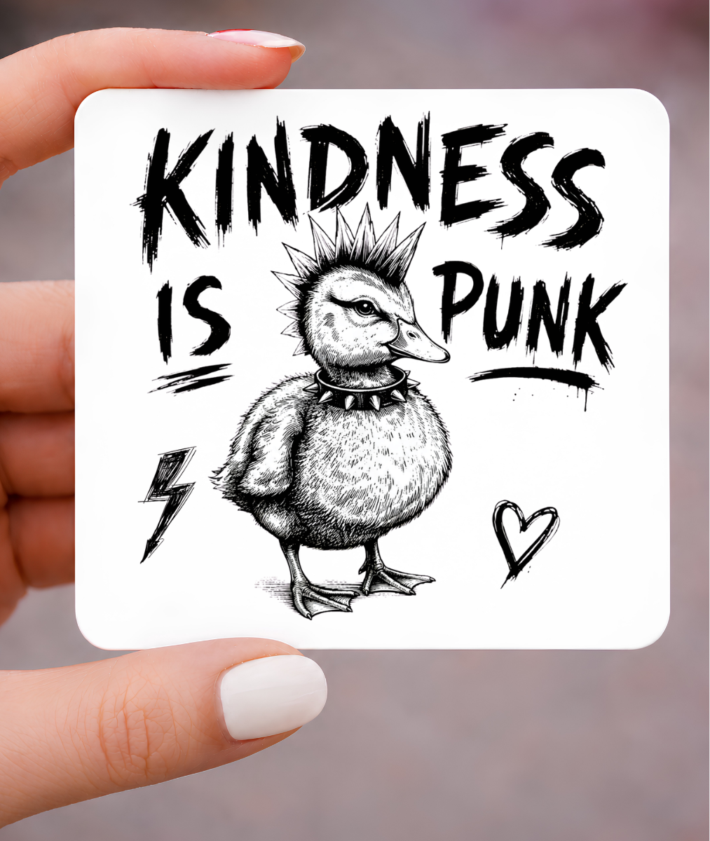 Kindness is Punk 3 x 3 Magnet