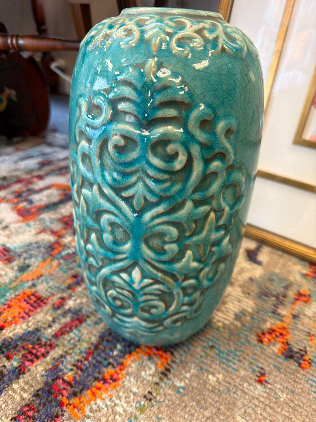 Turquoise Ceramic Vase