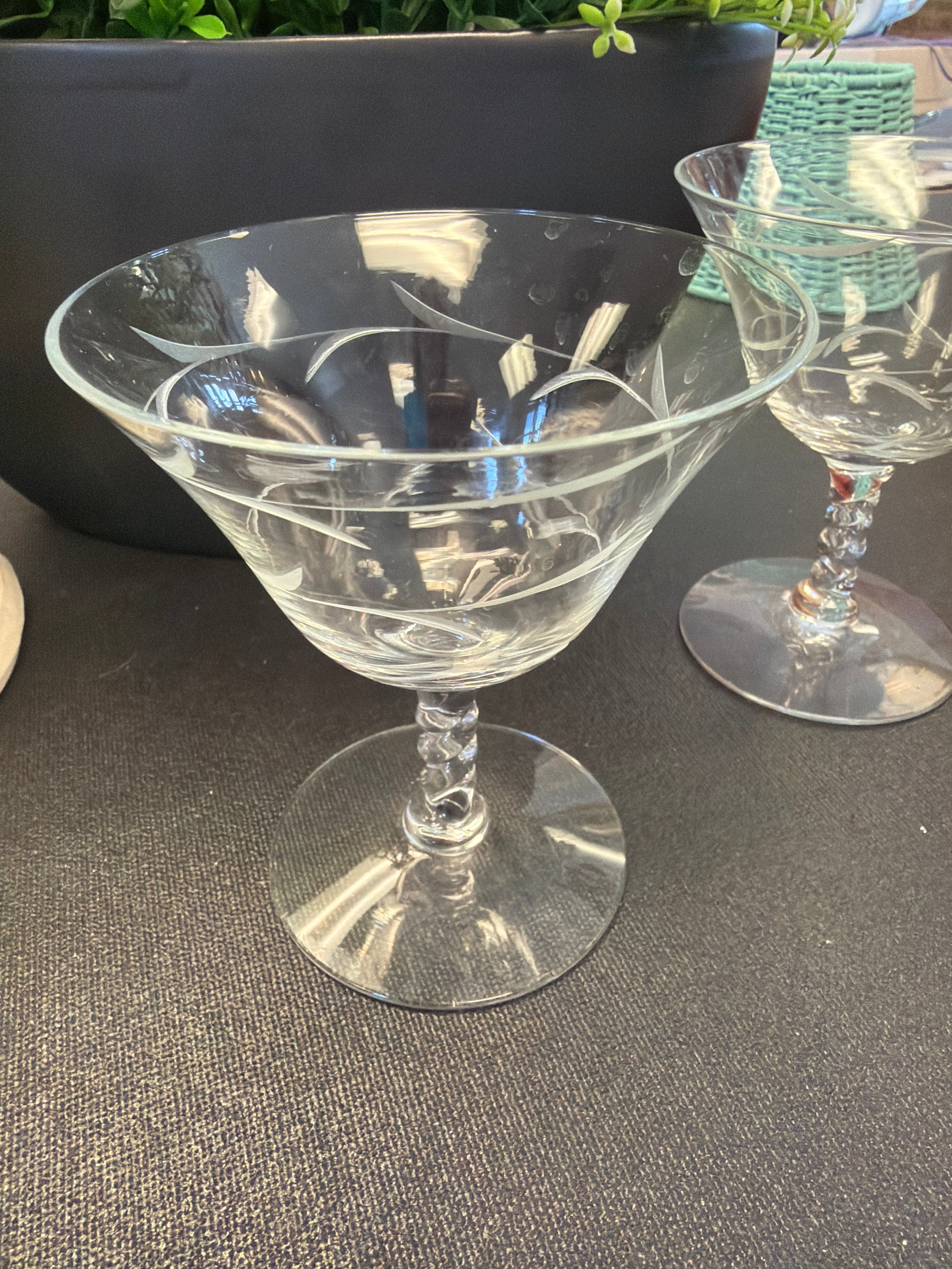 Tiffin-Franciscan Coupe Glasses (2)