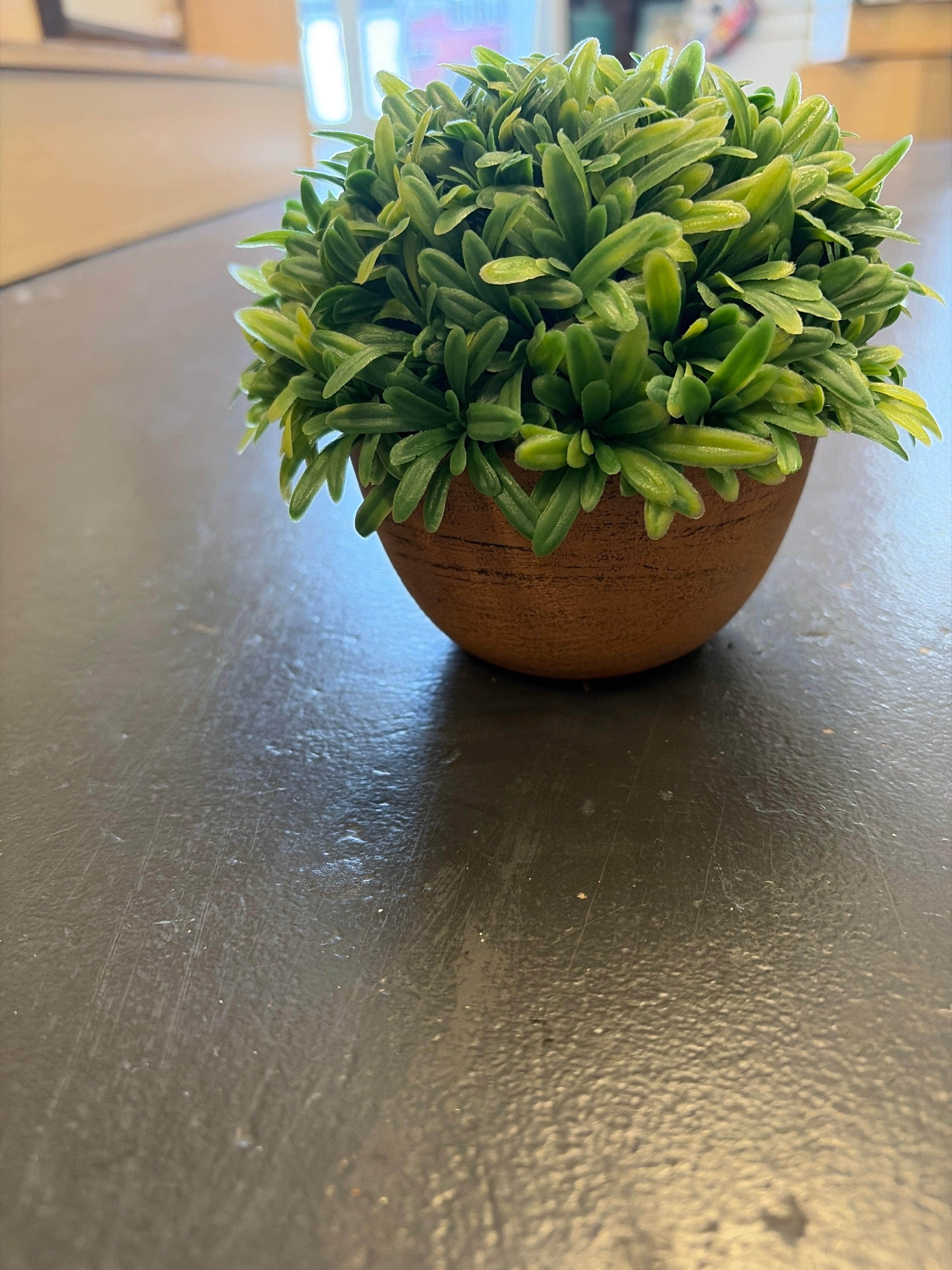 Faux desk plant decor