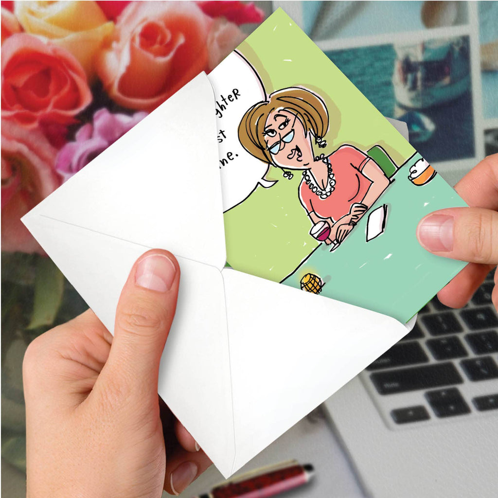 Get Well Card - Wine Best Medicine (1 Card)