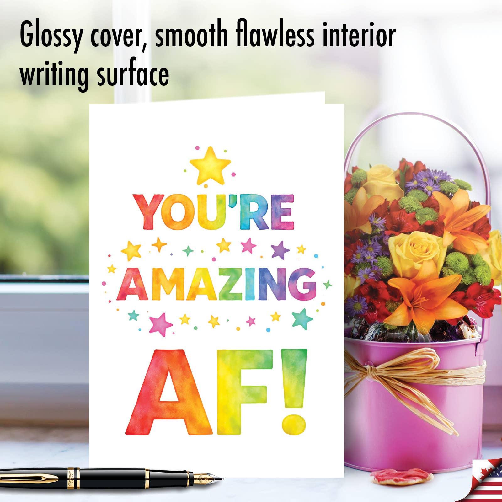Everyday Greeting Card - Amazing Watercolor Wishes (1 Card)