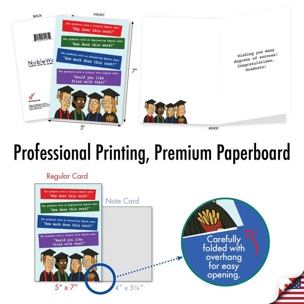 1 Card Graduation Card - Graduate Degrees