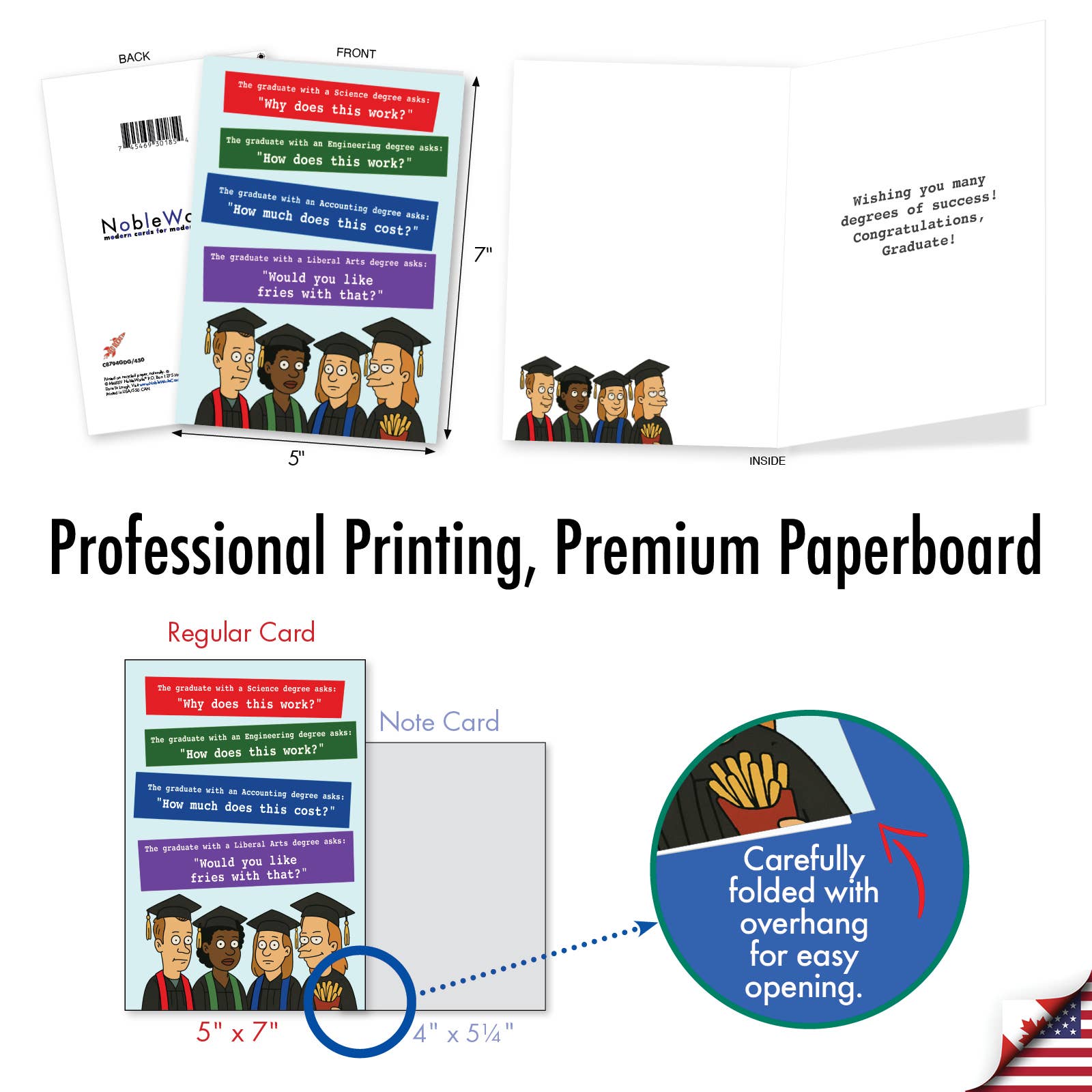 1 Card Graduation Card - Graduate Degrees