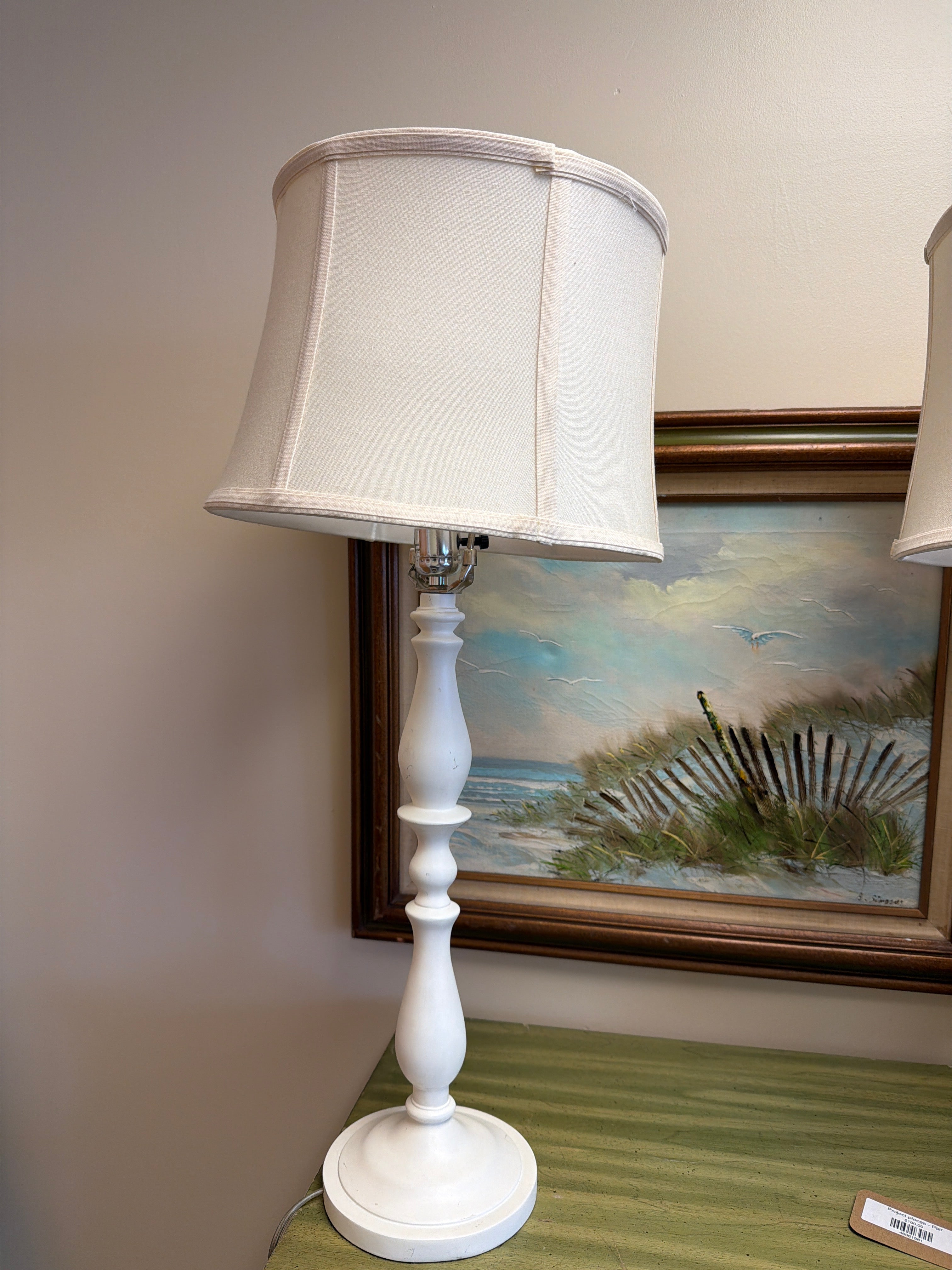 Vintage white lamp