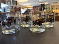 R.B. Harper car cocktail tumblers