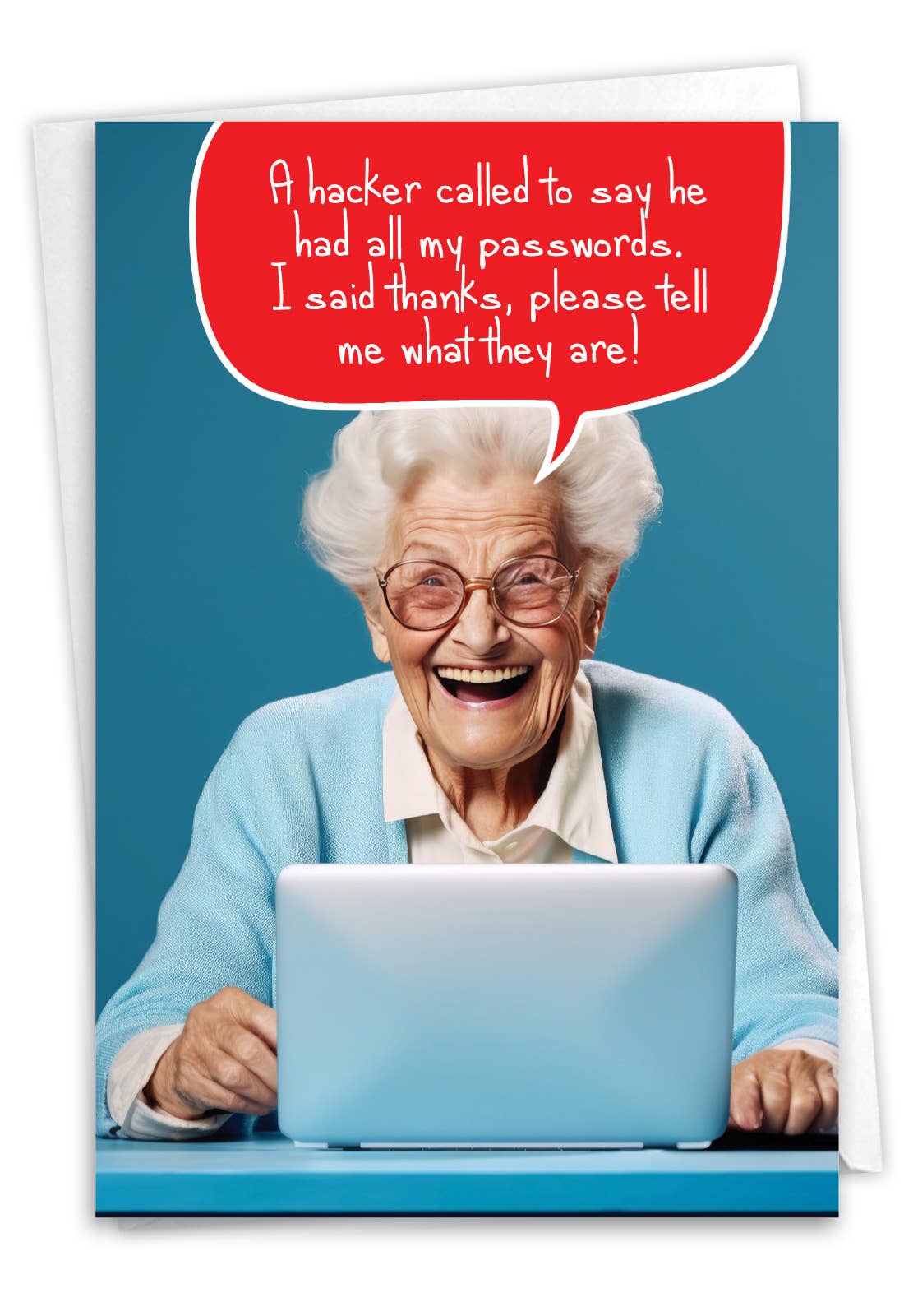 1 Funny Birthday Greeting Card - Hacker - NobleWorks
