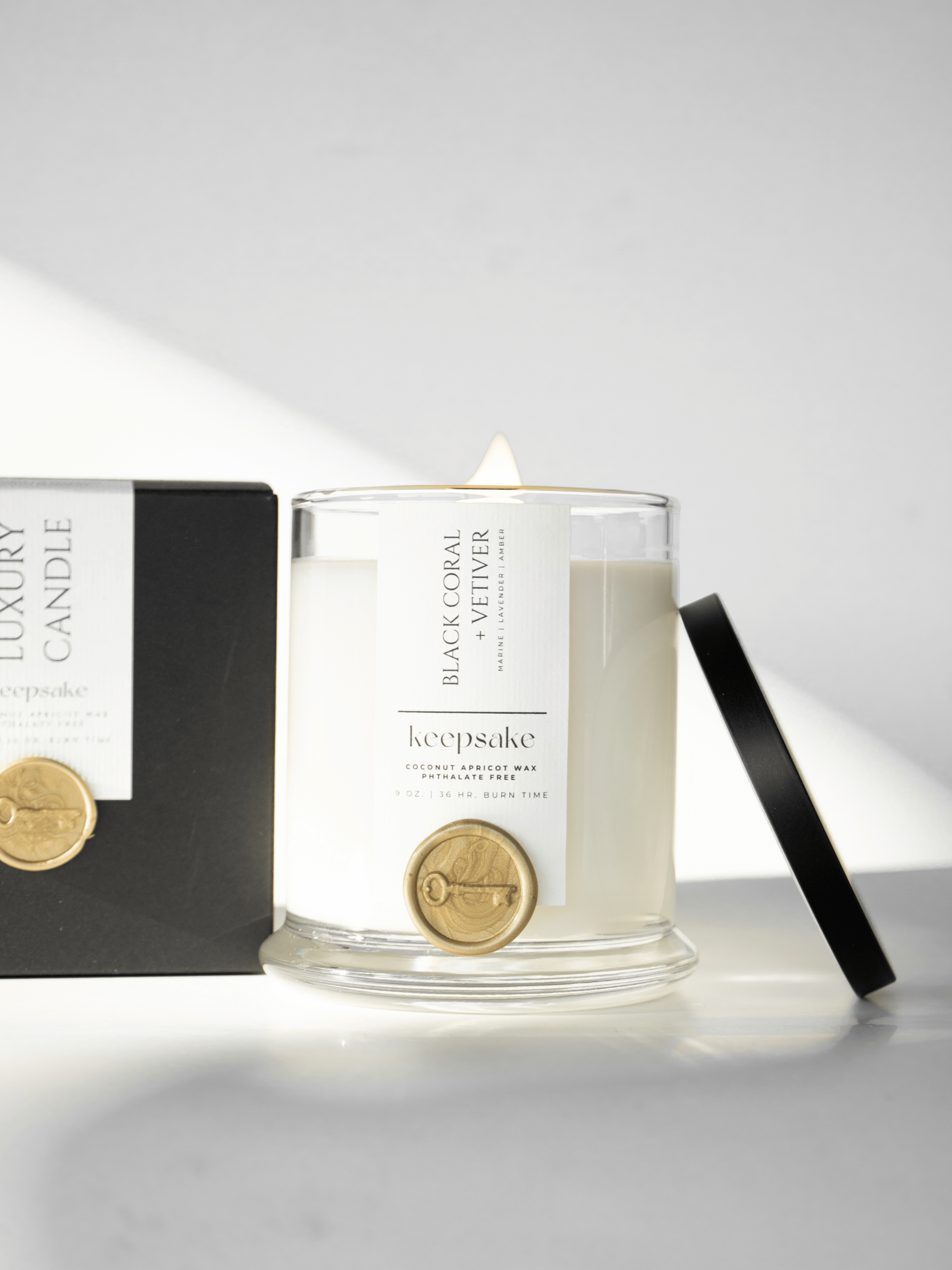9 oz. Luxury Candle - Black Coral + Vetiver