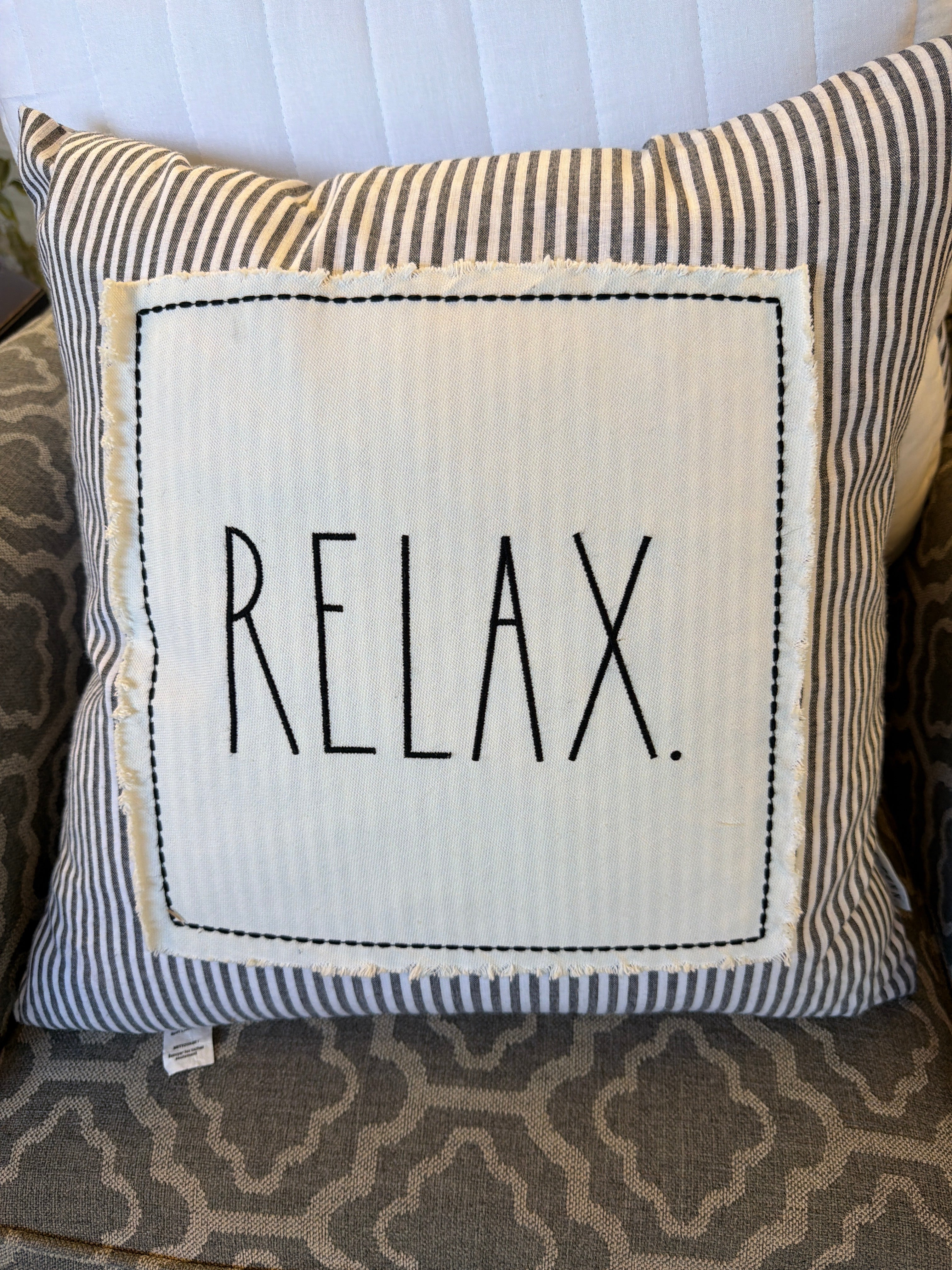 Rae Dunn Relax pillow