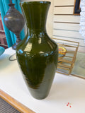 Green resin vase