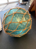 Vintage Green Glass Sea Float L