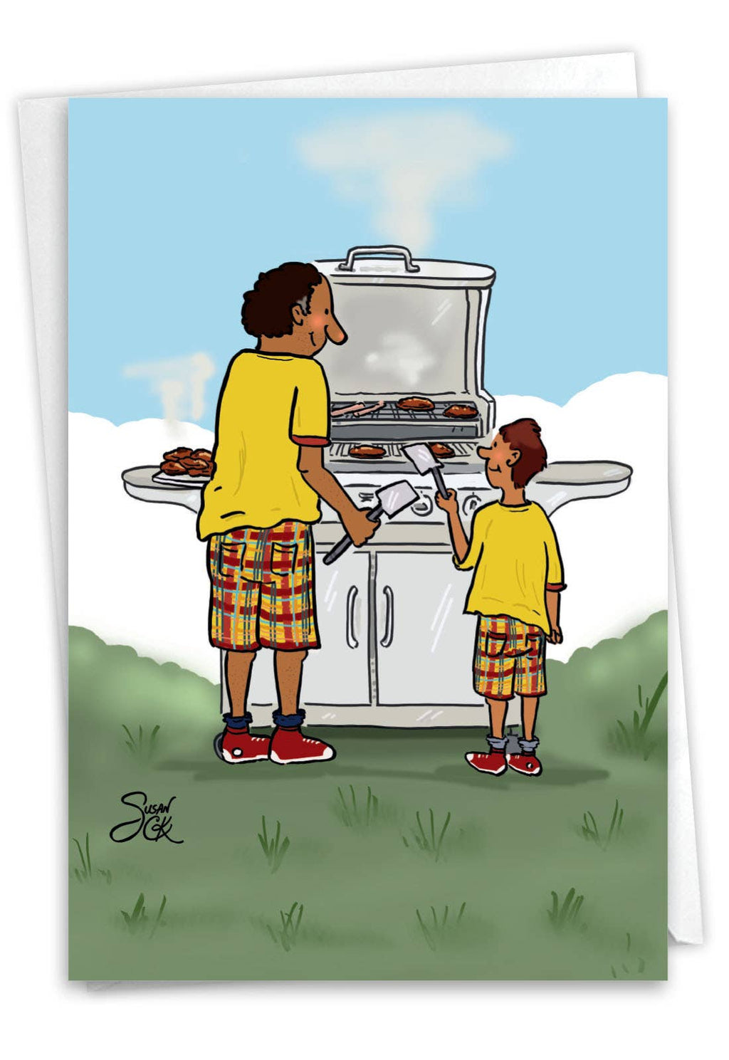 Father's Day Greeting Card - Dad Grill