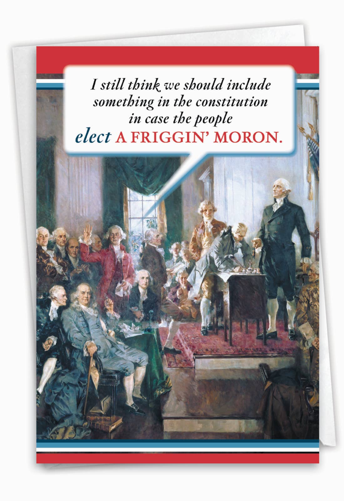 (1 Card) Constitution - Funny Birthday Greeting Card