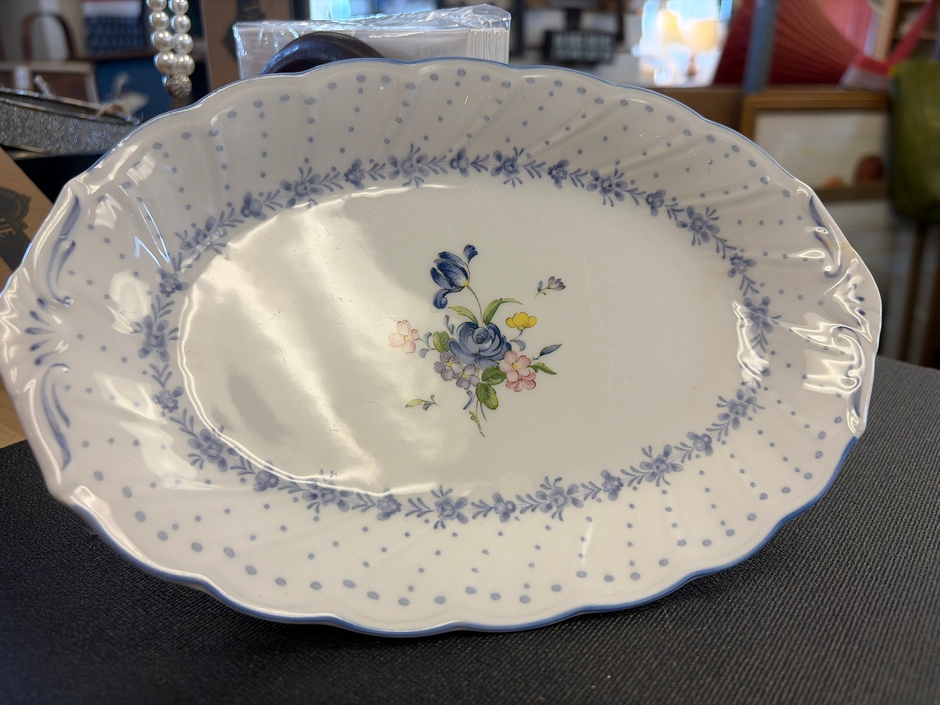 Blue Peony Relish/Butter Tray by Nikko | Replacements