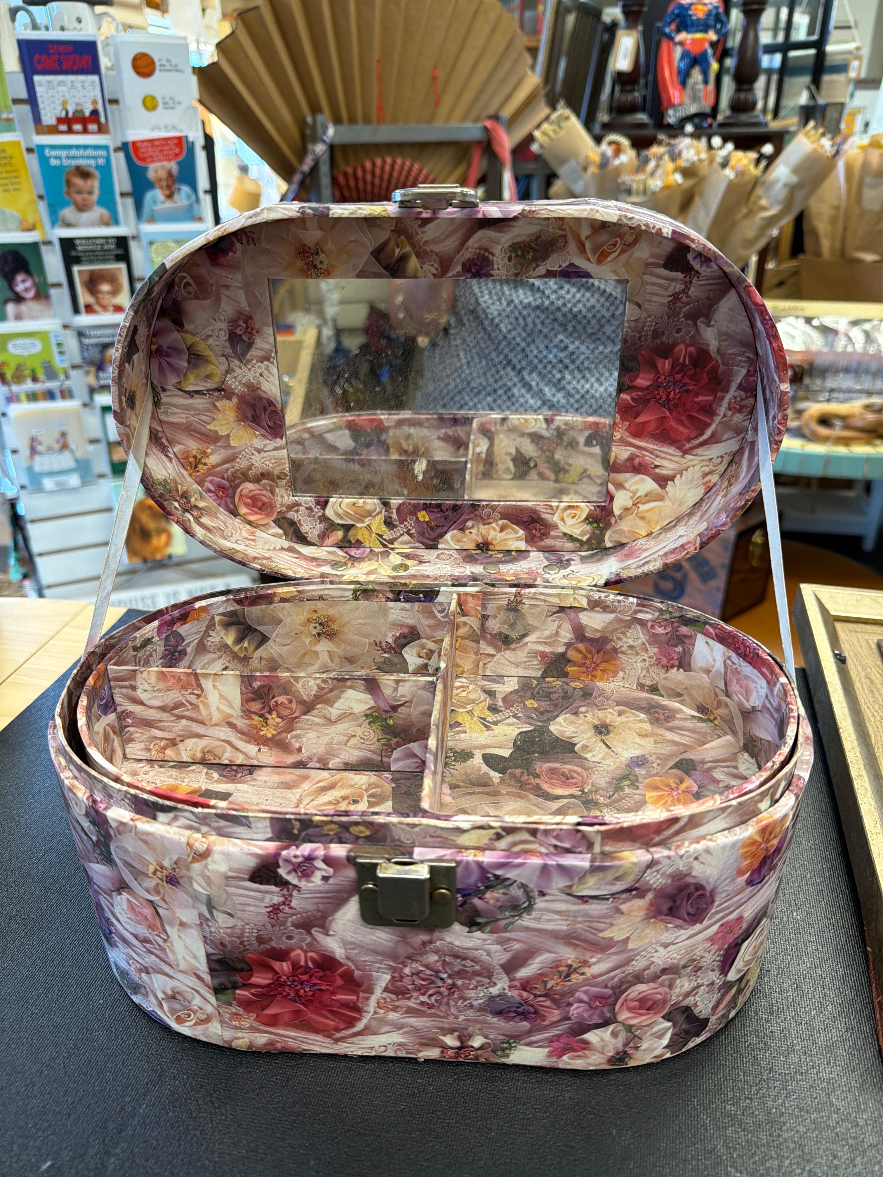 Floral Train Case