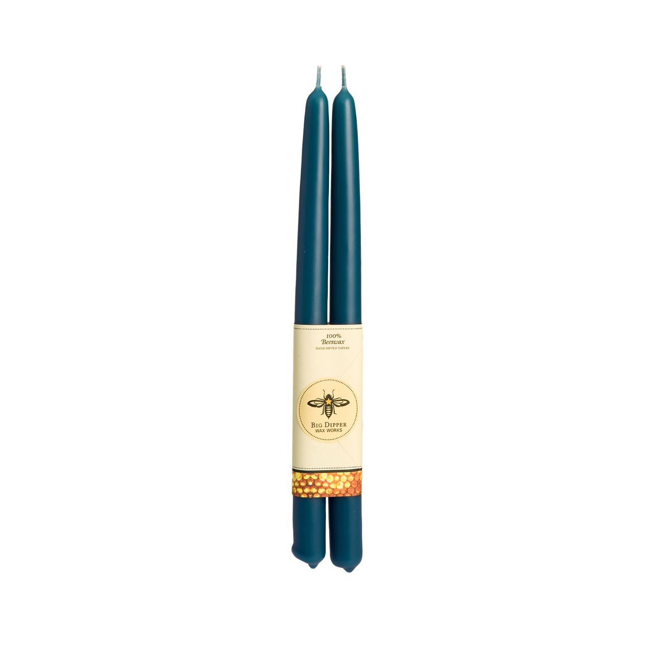 Taper Candles – 100% Pure Beeswax – Hand-Dipped: Natural / Standard (12" x 7/8")