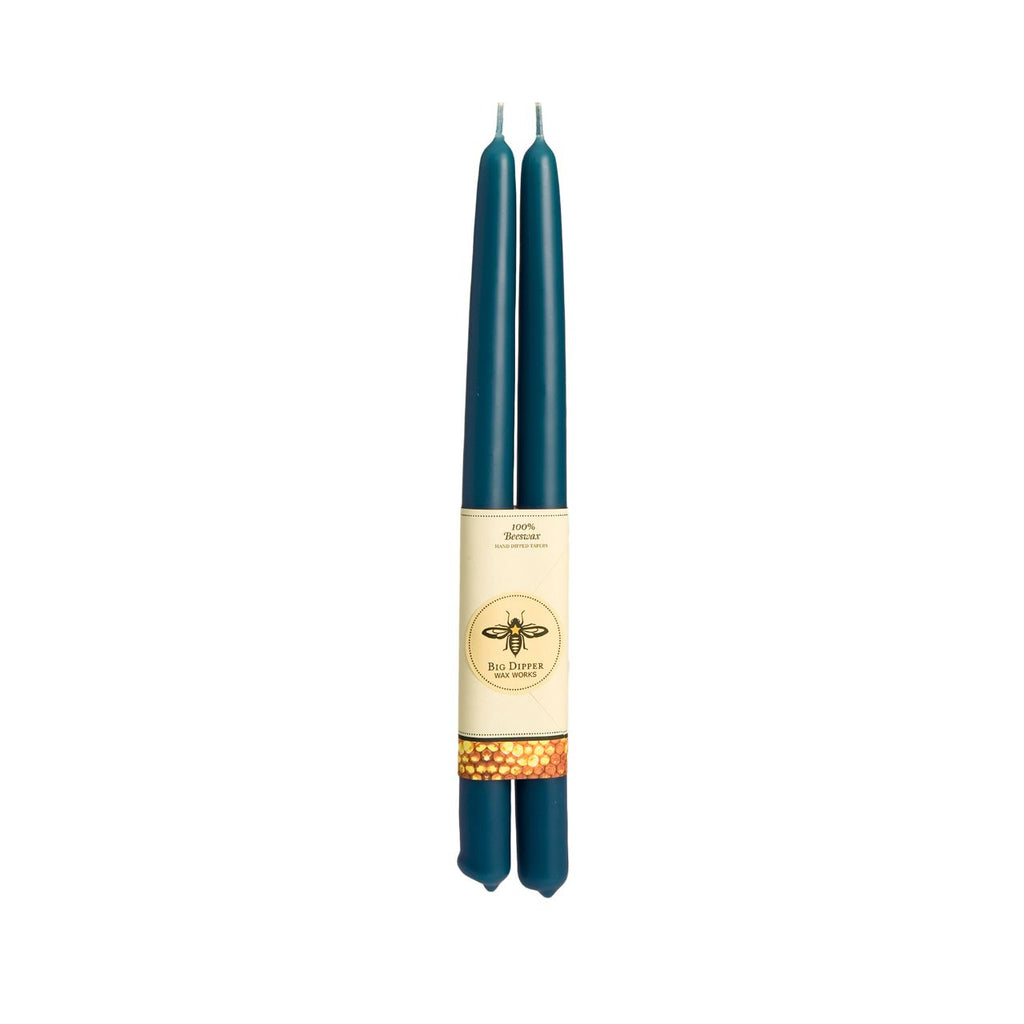Taper Candles – 100% Pure Beeswax – Hand-Dipped: Black / Standard (12" x 7/8")