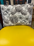 Black & White Multi Flower Throw Pillow
