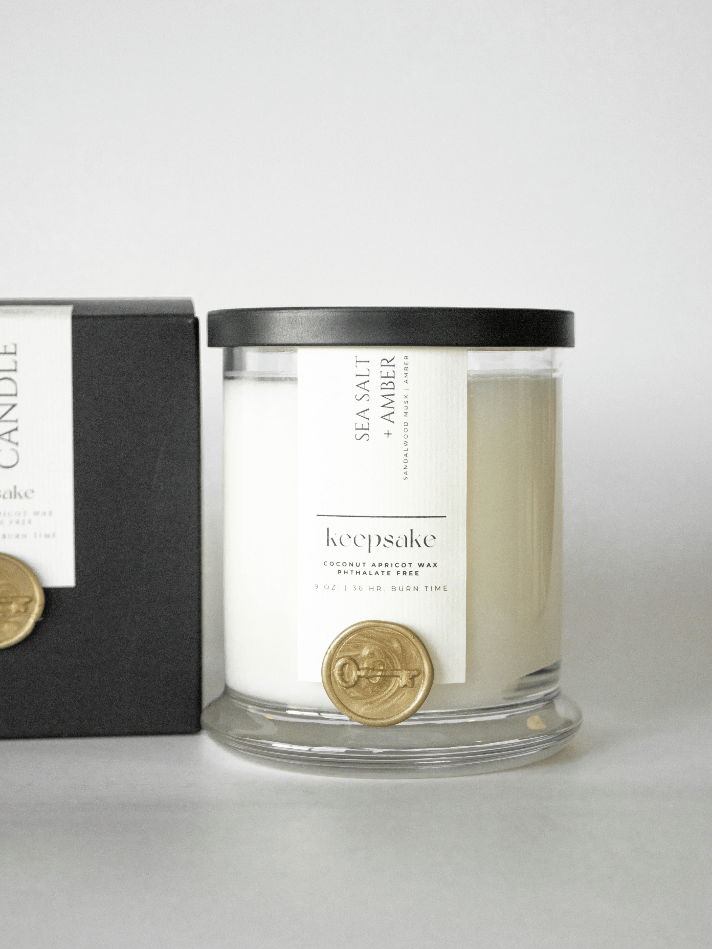 9 oz. Luxury Candle - Sea Salt + Amber
