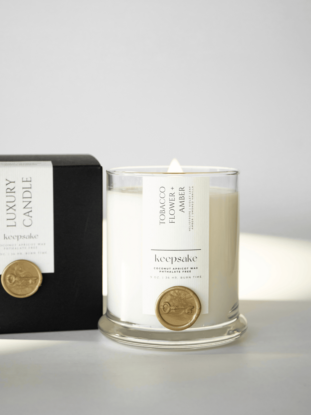 9 oz. Luxury Candle - Tobacco Flower + Amber