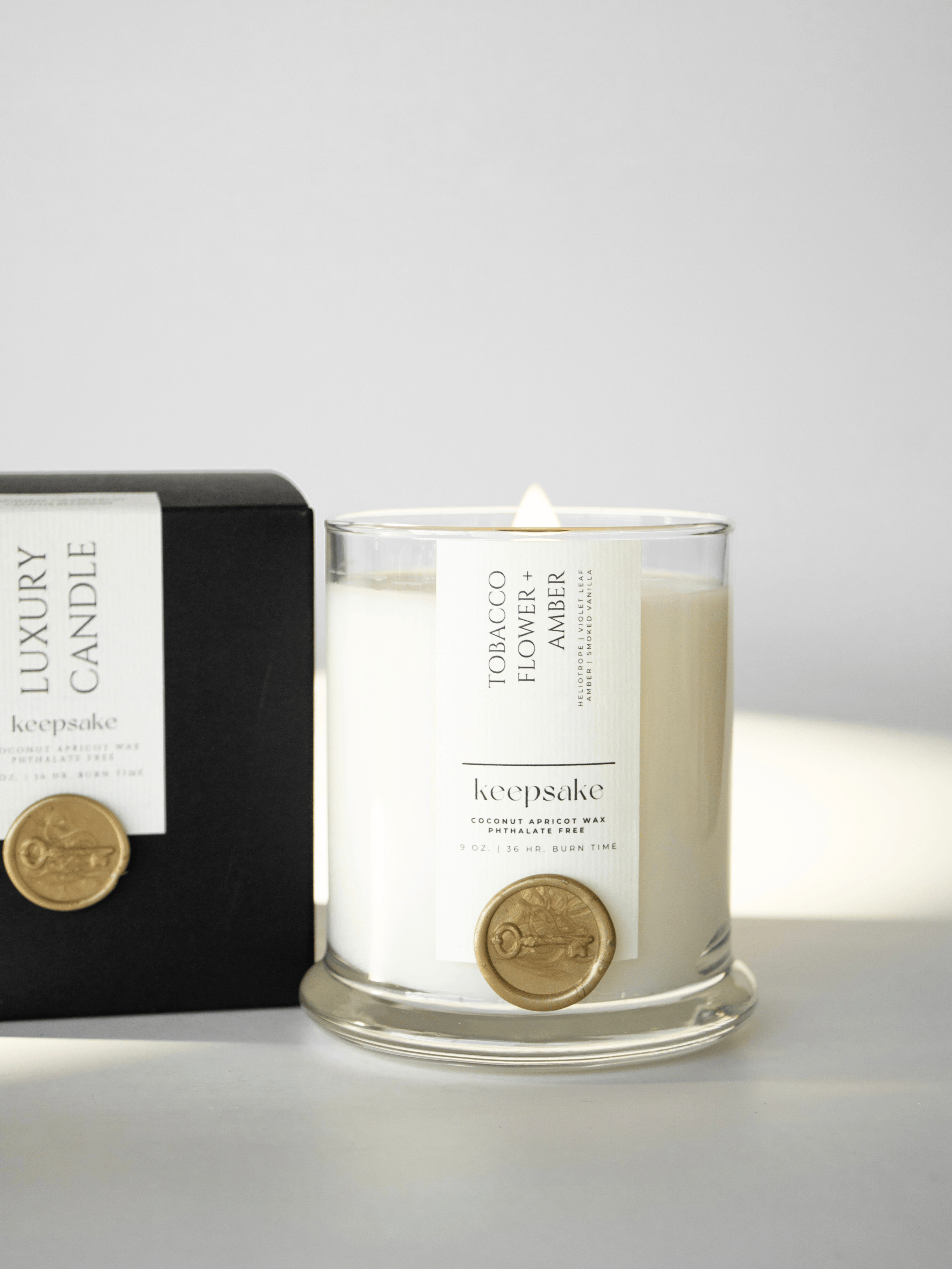 9 oz. Luxury Candle - Tobacco Flower + Amber