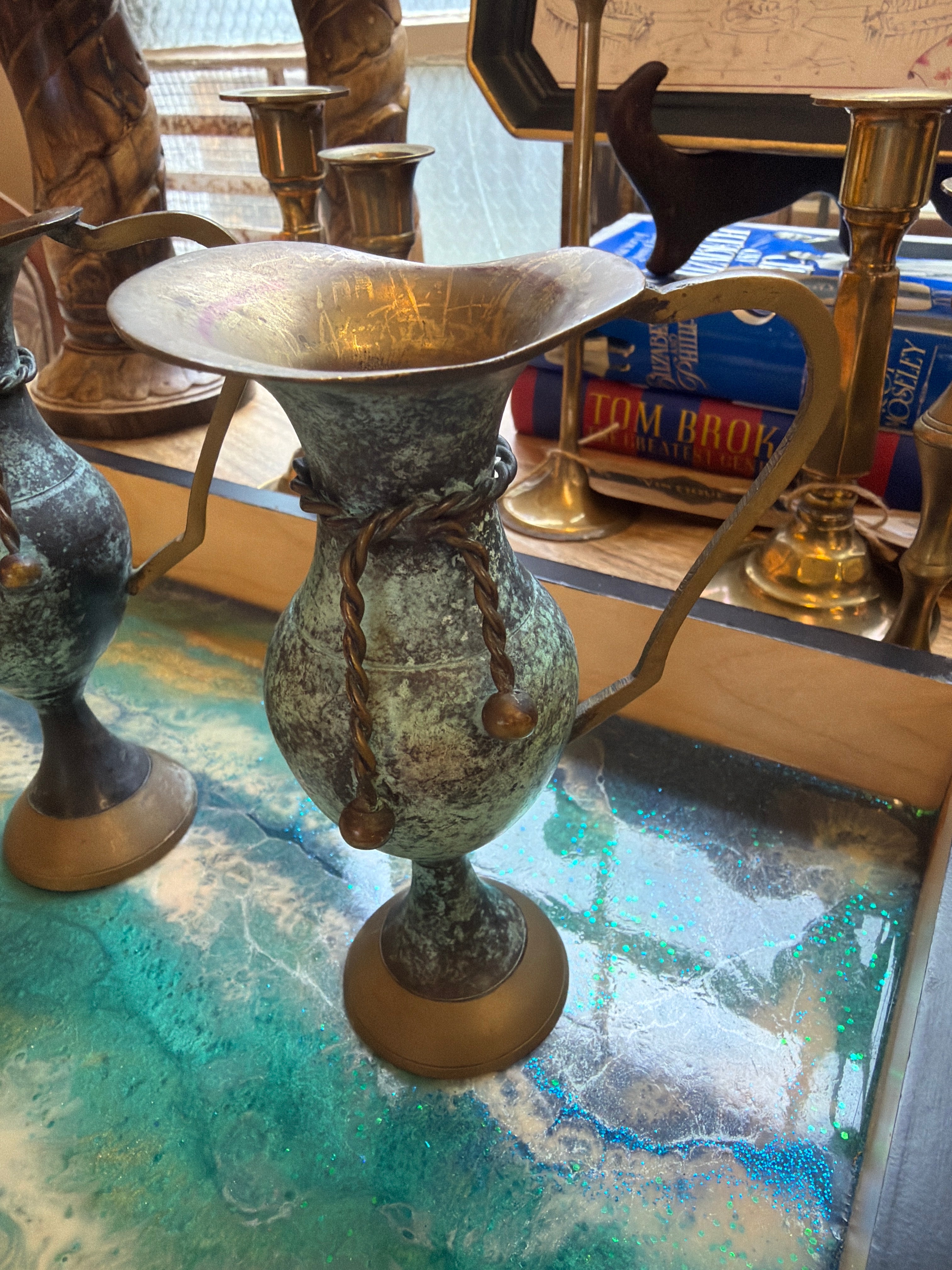 Vintage Brass Urn