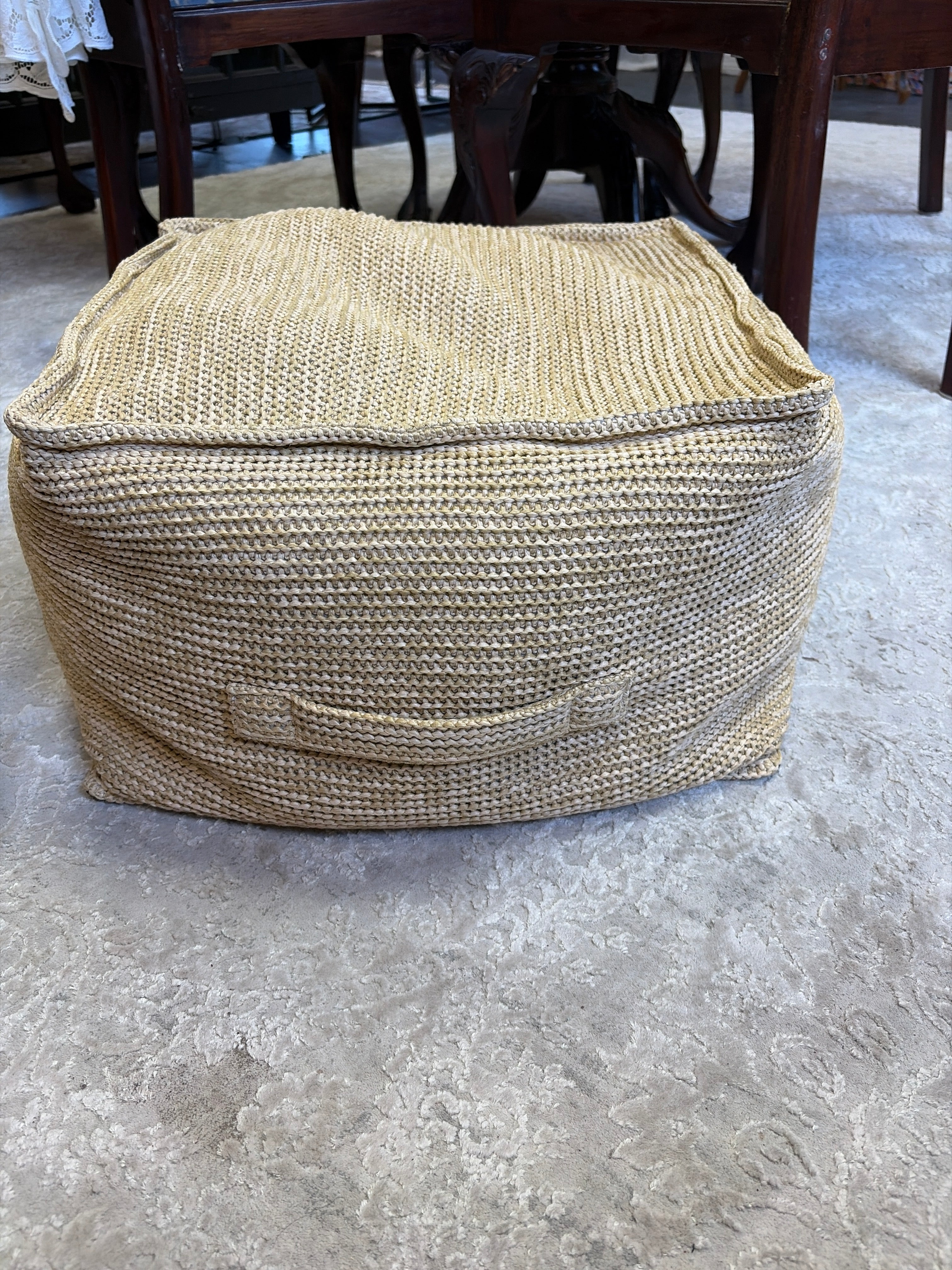 Woven Pouf