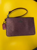 Coach Metallic Glitter Small Wristlet