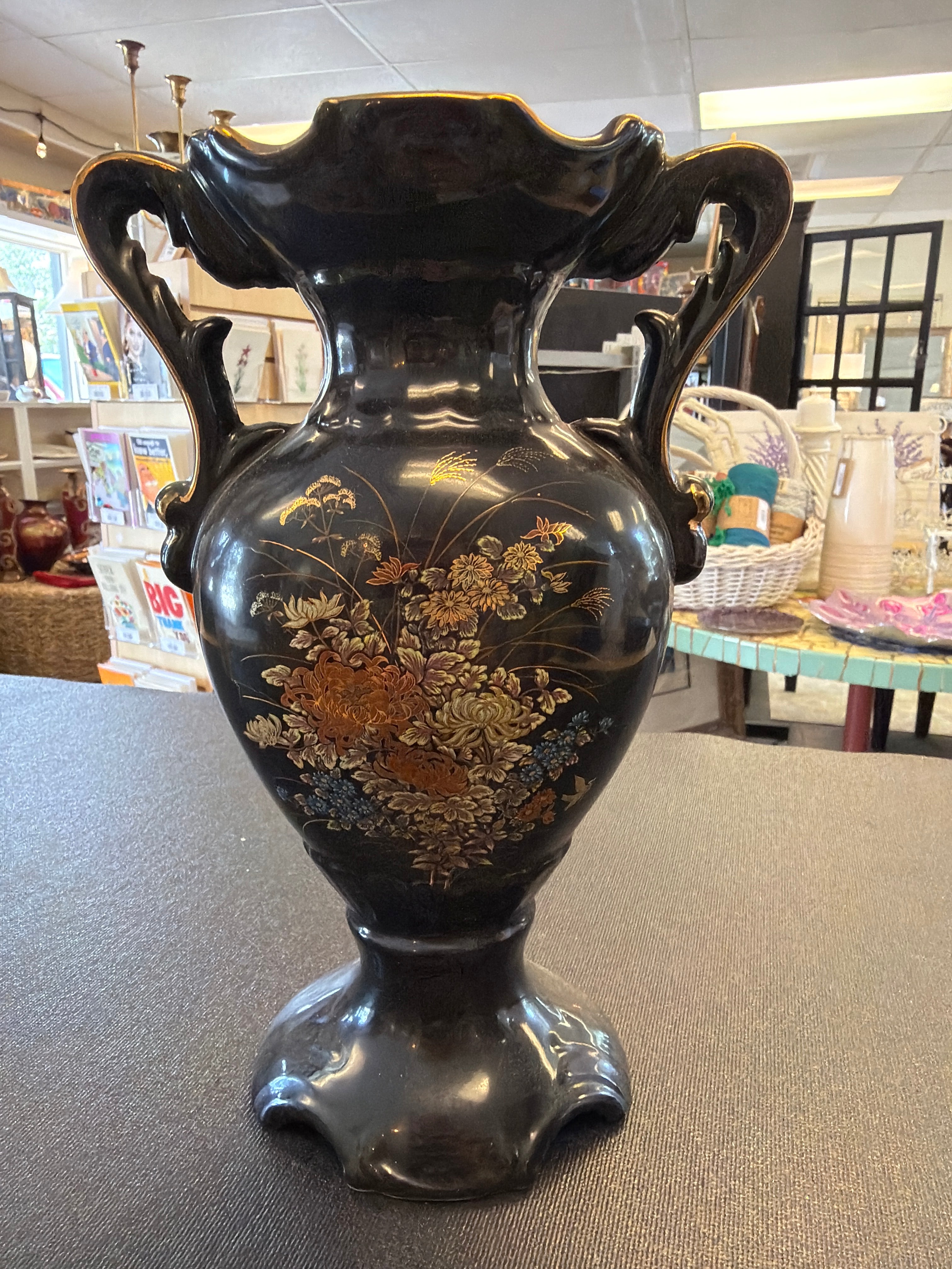 Japanese floral vase