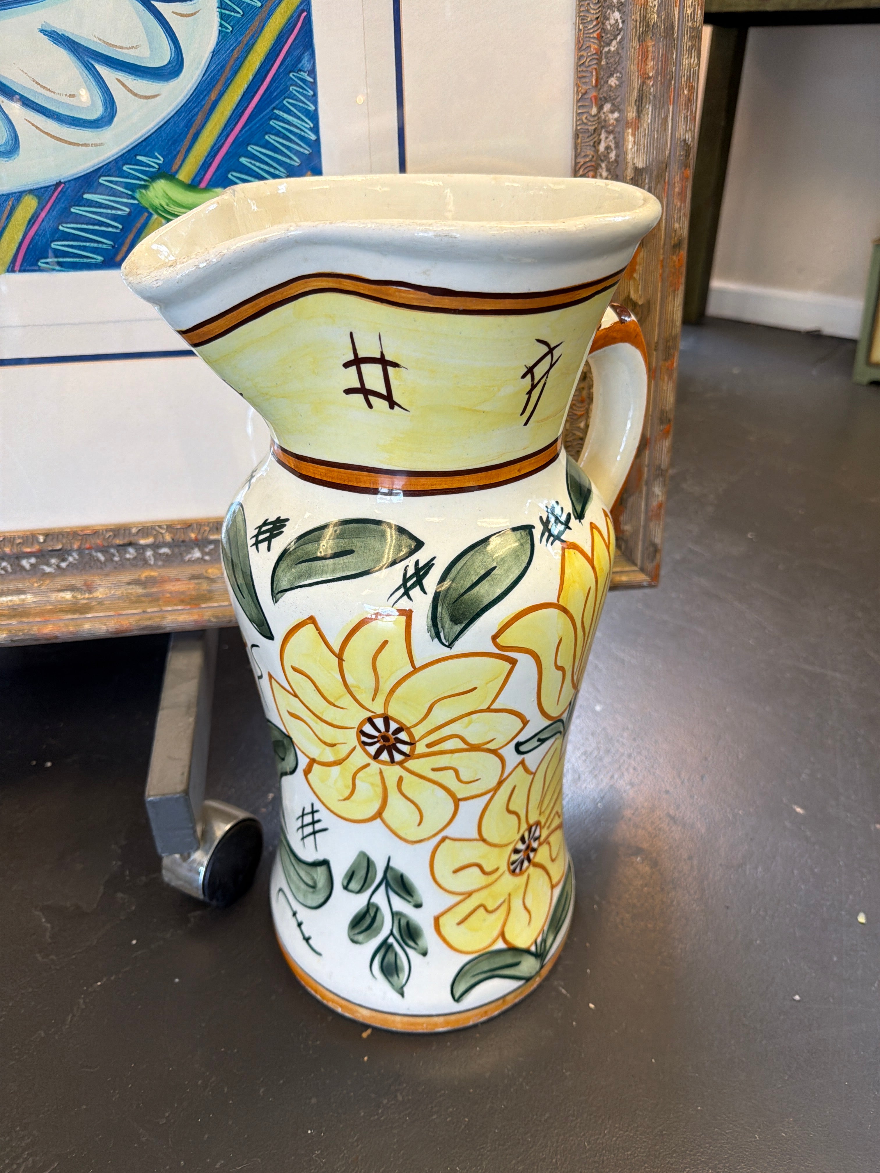 Spanish floral vase