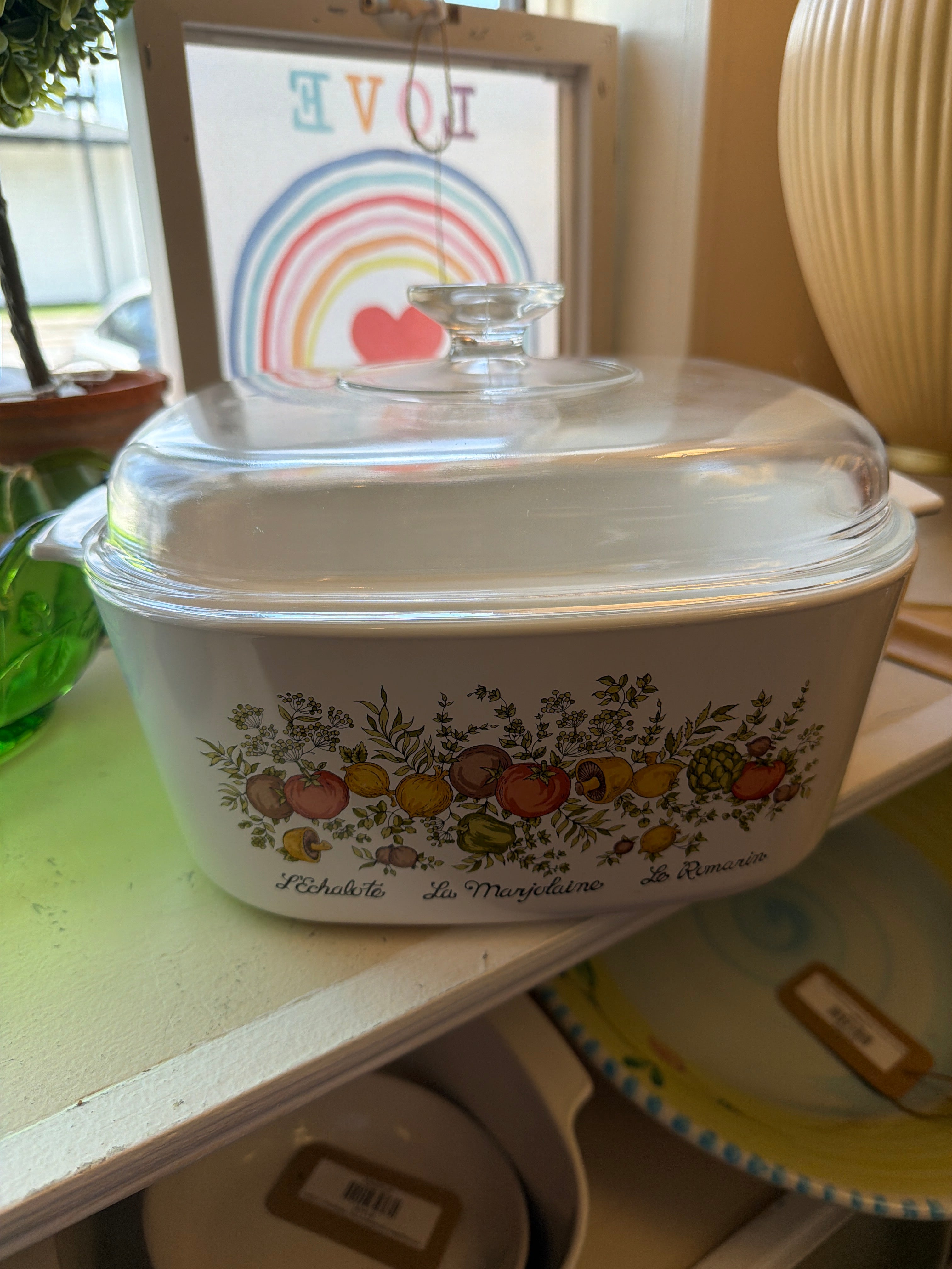 CorningWare A-5-B Spice of Life casserole dish with lid