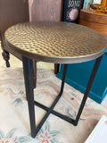 Small copper table