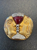 "Tristan and Isolde" Salvador Dalí brooch
