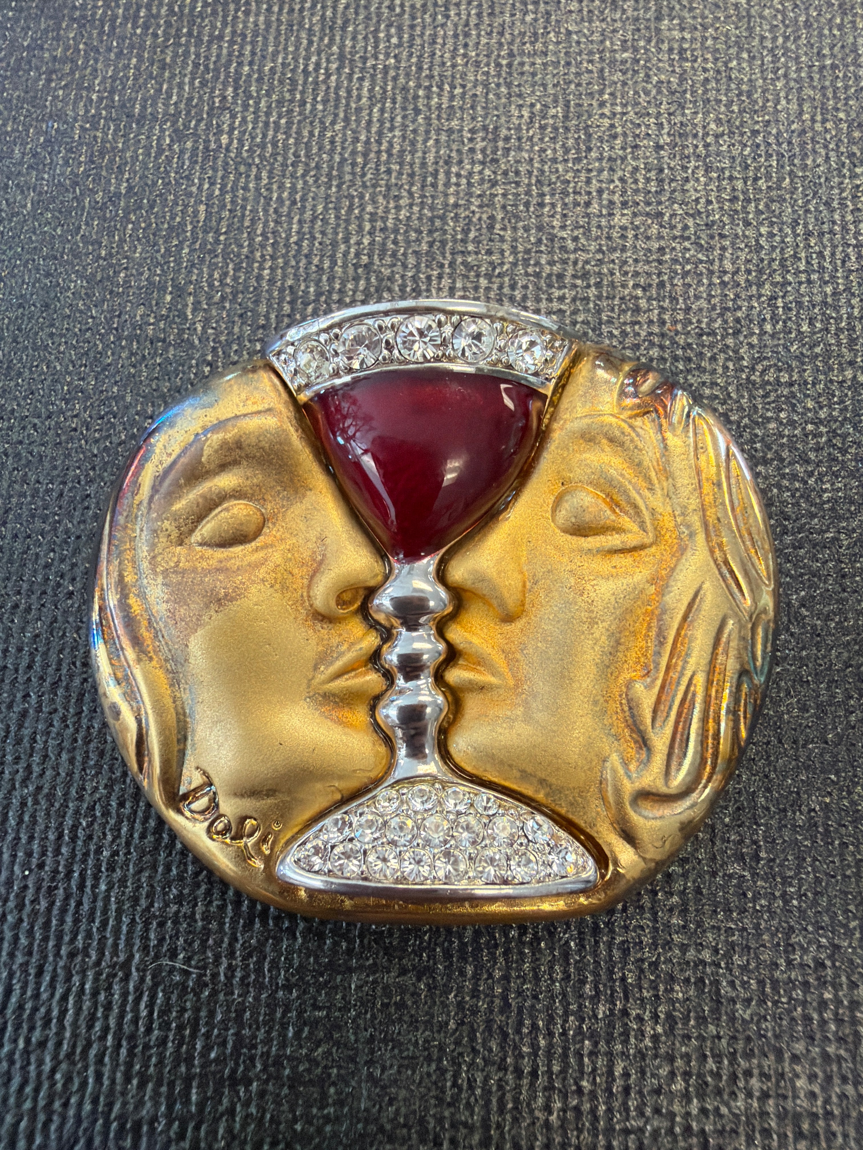 "Tristan and Isolde" Salvador Dalí brooch