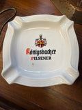 Königsbacher Pilsener ceramic ashtray