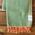 Spring Turkish Blanket - Green/Orange Dots