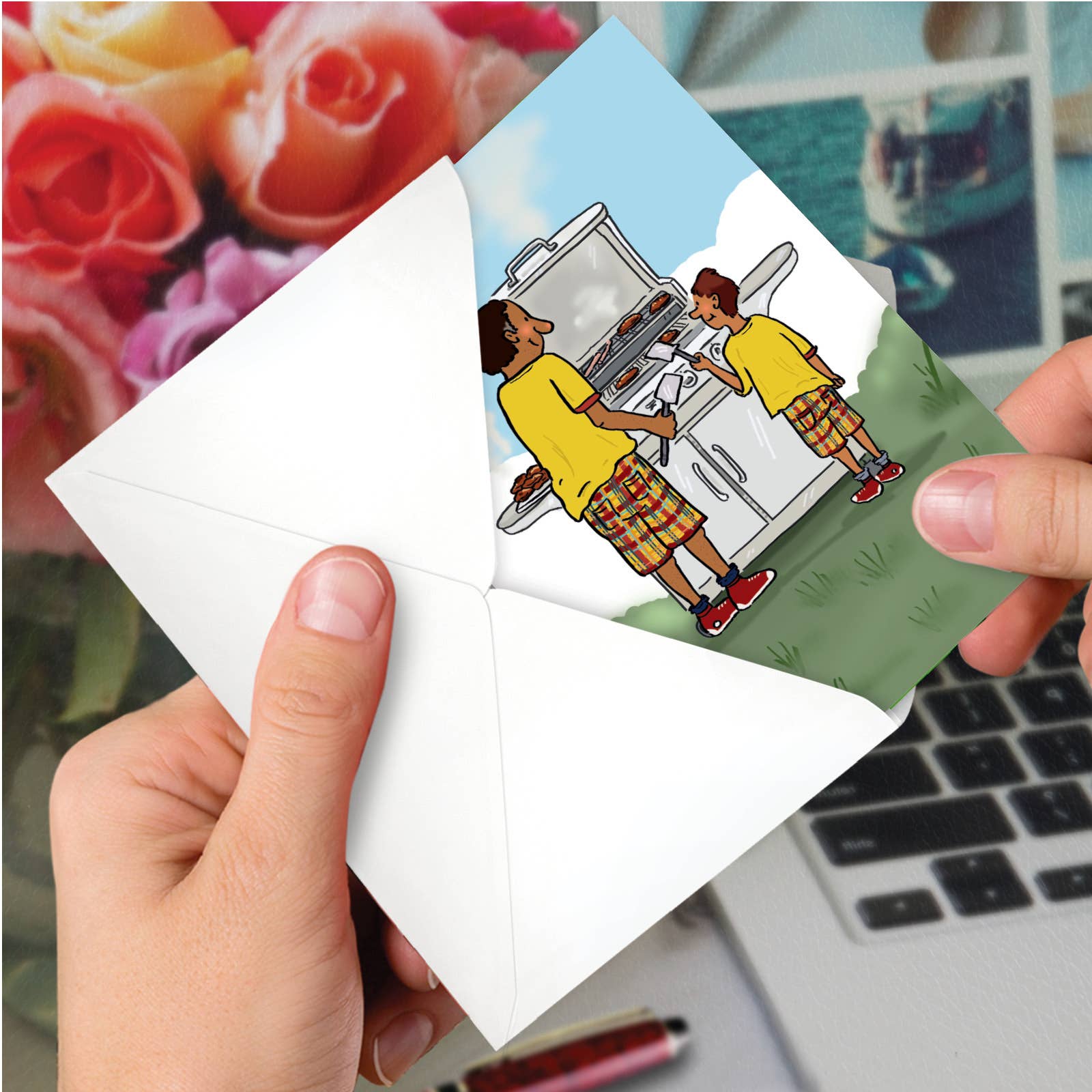 Father's Day Greeting Card - Dad Grill