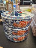 Imari porcelain jubako