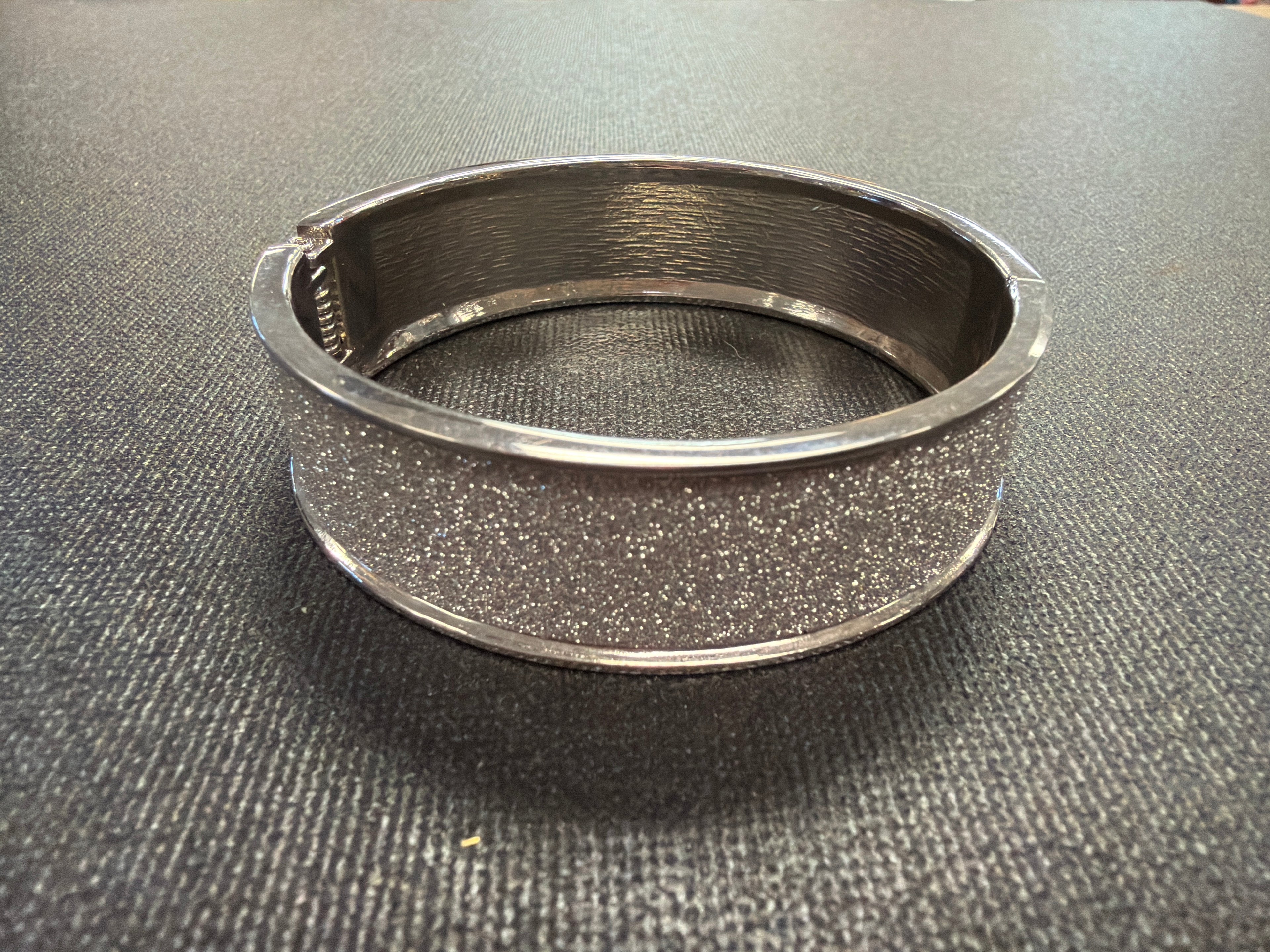 Silver glitter sparkle bracelet