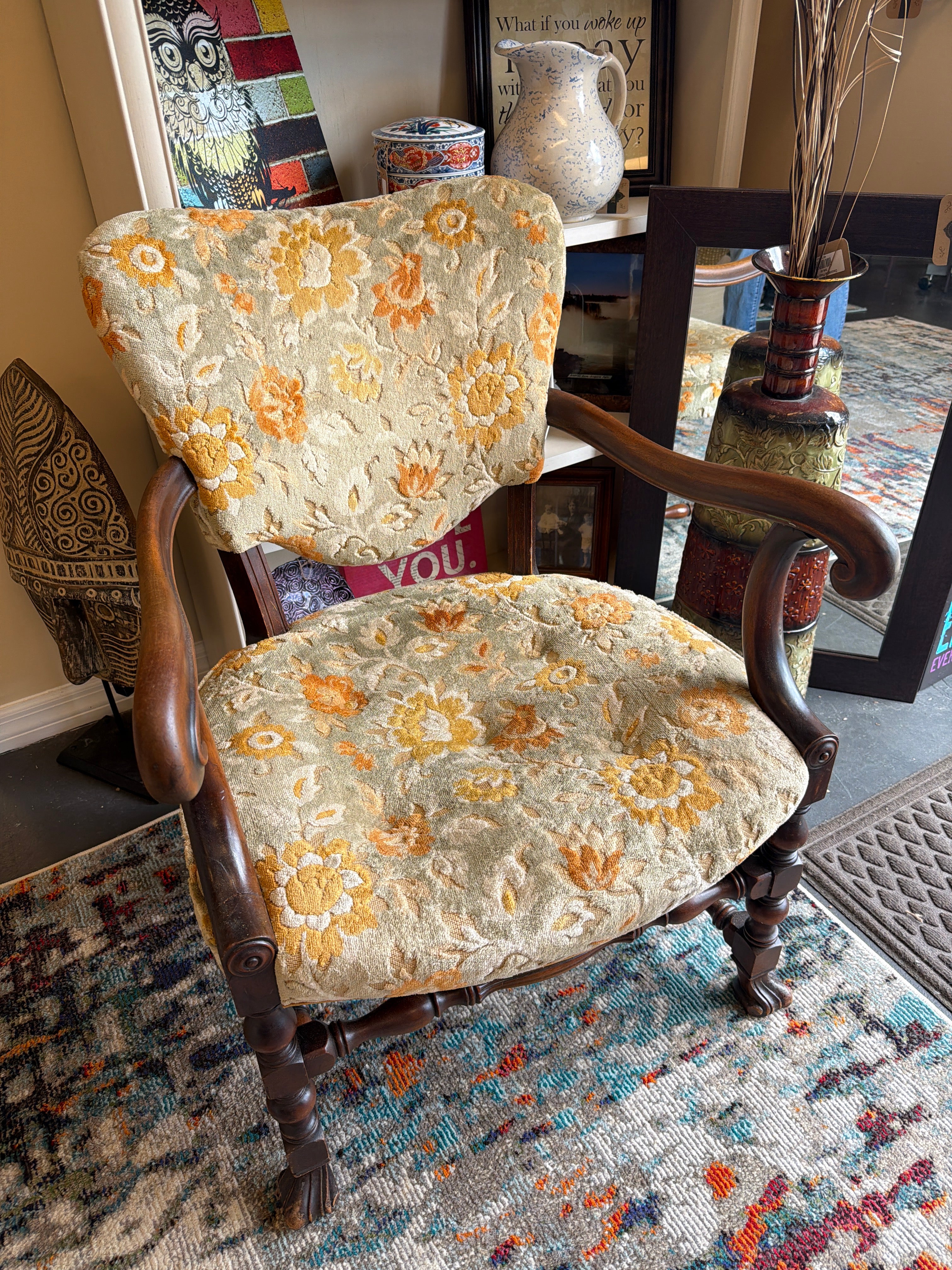 Vintage mahogany chair