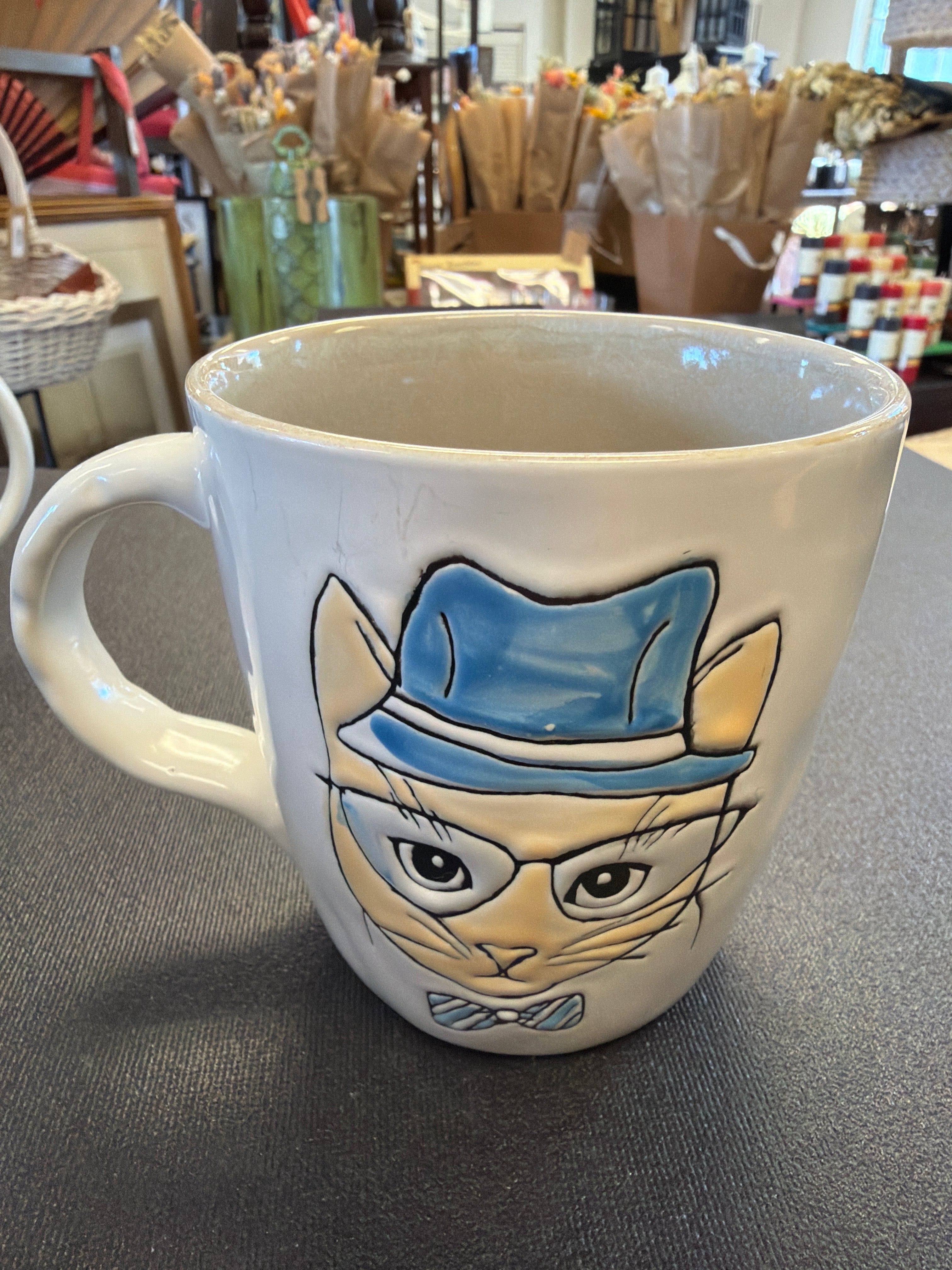 Cat in Hat and Bow Tie mug